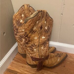 Corral Brown and Tan Boots